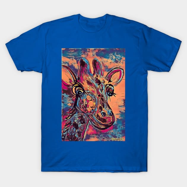 Giraffe Too T-Shirt by EloiseART